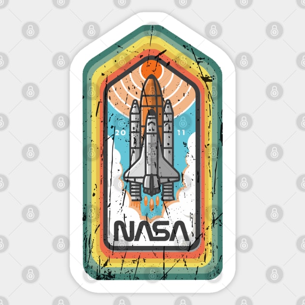 nasa vintage Sticker by Abderrahmaneelh